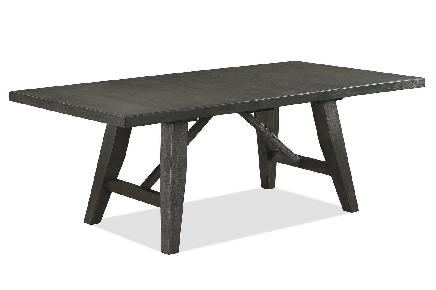 Rufus Grayish Brown Extendable Dining Table Crown Mark