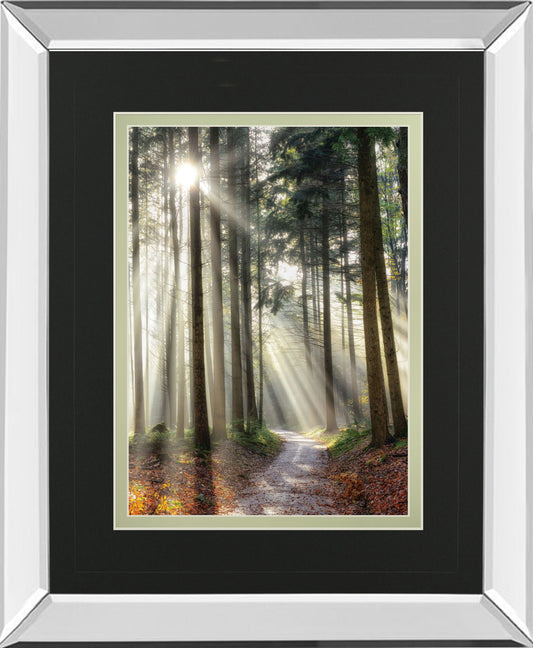 Turning Left Can Be Right By Lars Van De Goor - Mirror Framed Print Wall Art - White Classy Art