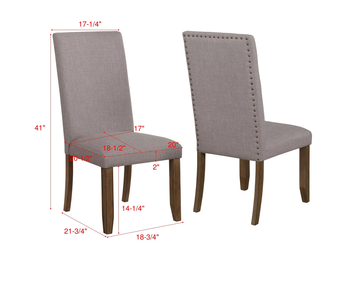 Manning Brown Dining Chair, Set of 2 Crown Mark