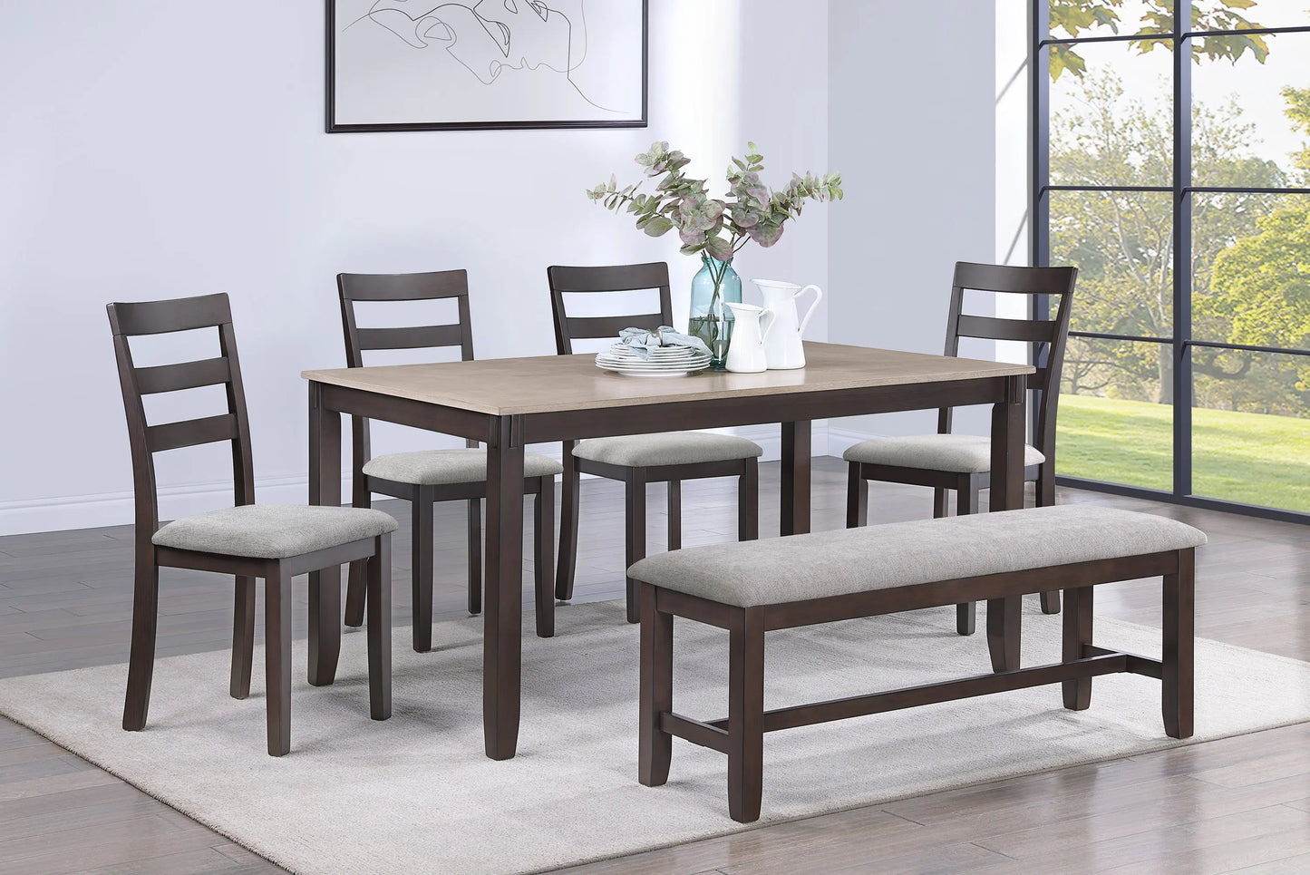 Branson Brown Dining Set Crown Mark