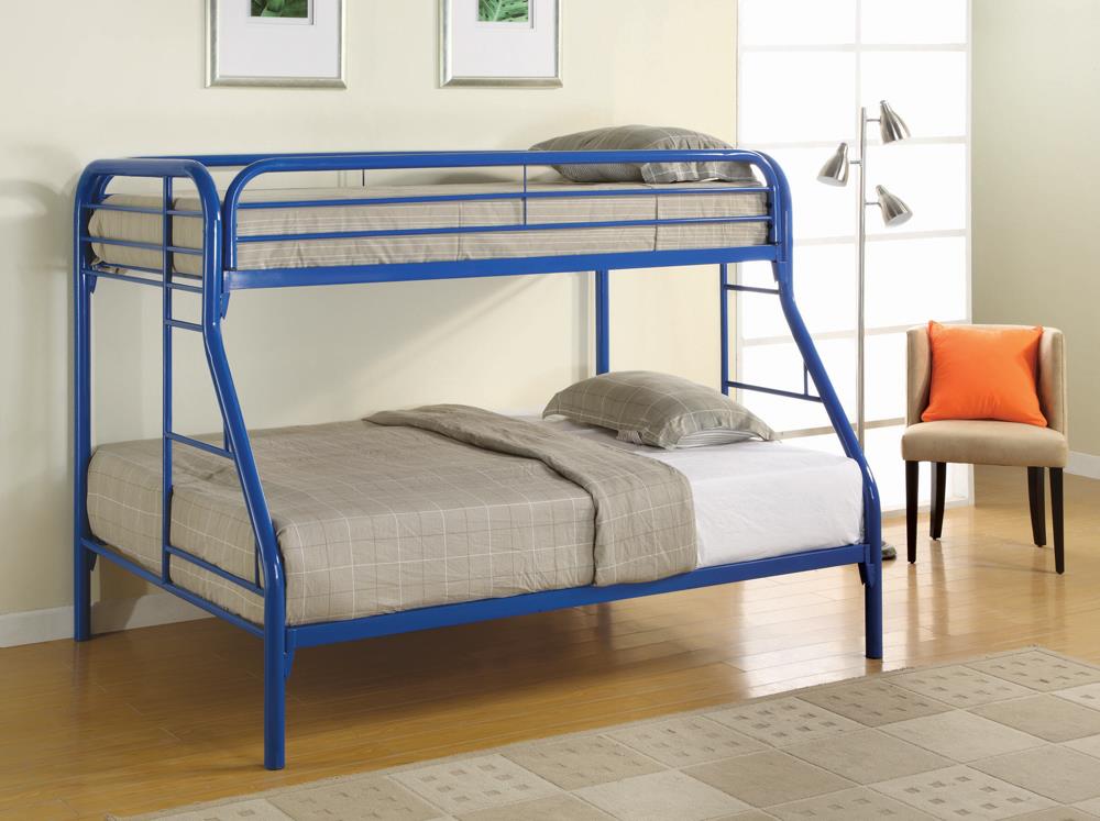 Morgan  Twin-over-Full Blue Bunk Bed Coaster Z2 Premium