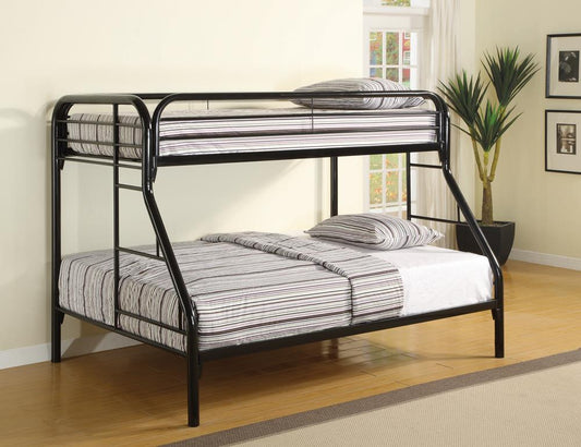 Morgan  Twin-over-Full Black Bunk Bed Coaster Z2 Premium