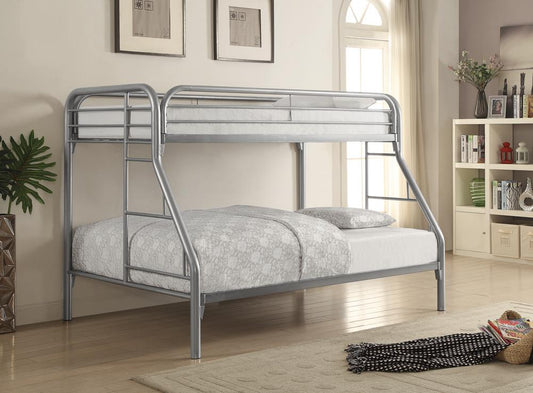 Morgan  Twin-over-Full Silver Bunk Bed Coaster Z2 Premium