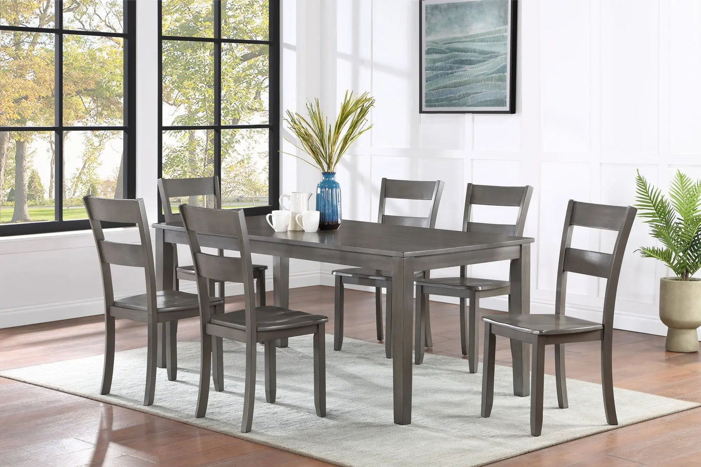 Ryan Gray Dining Set Crown Mark