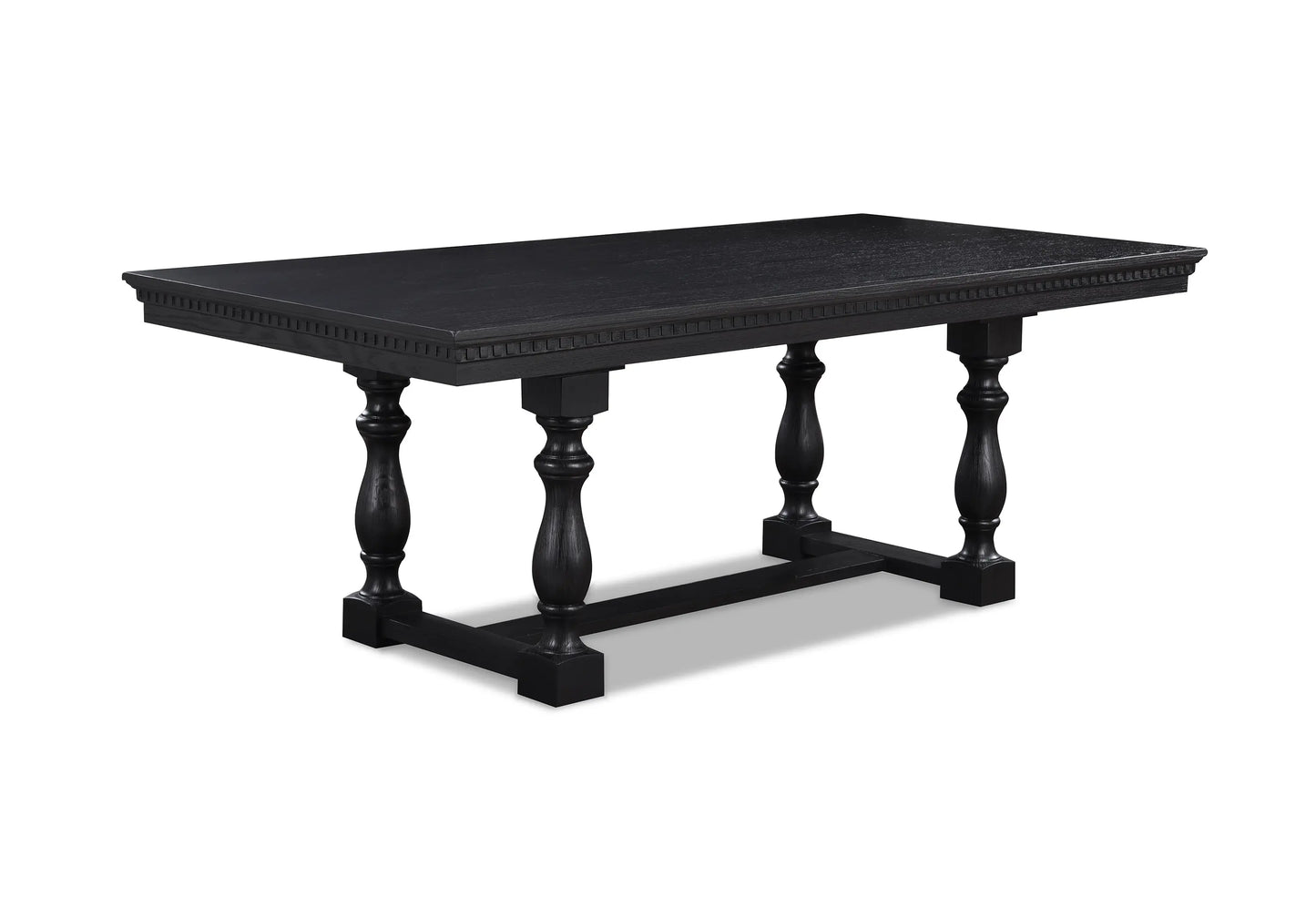 Regent Charcoal Black Dining Set Crown Mark