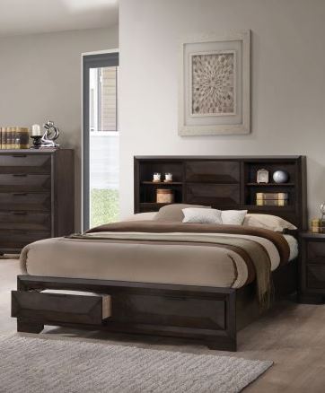 Acme Furniture Merveille Queen Storage Bed in Espresso 22870Q ACME East