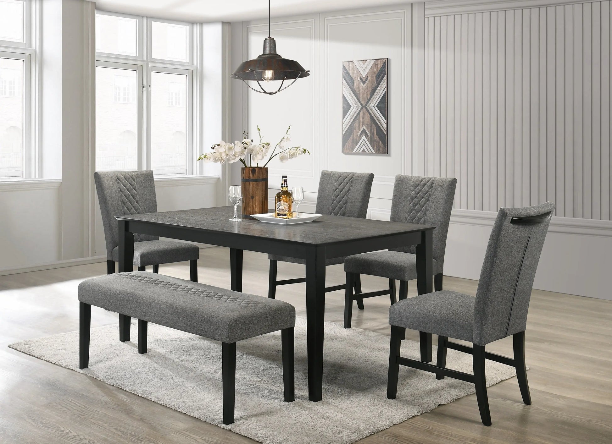 Arlene Gray Dining Set Crown Mark