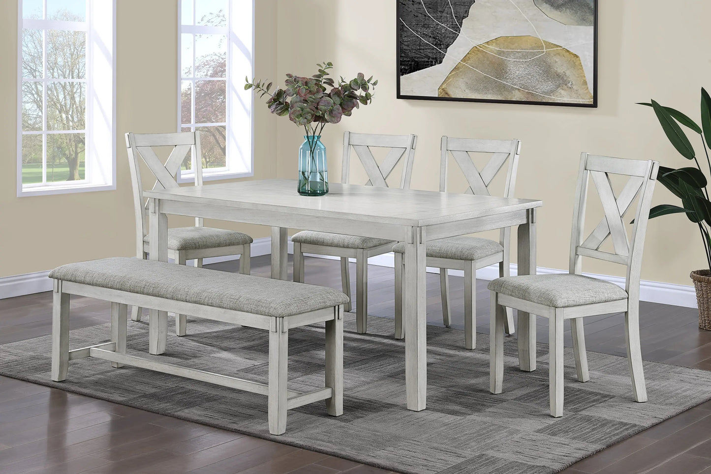 Clara Driftwood Dining Set Crown Mark