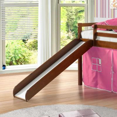 Donco Trading Company Kids Beds Loft Bed 750TE Twin Tent Loft Bed W/Slide (P) Donco Trading Company