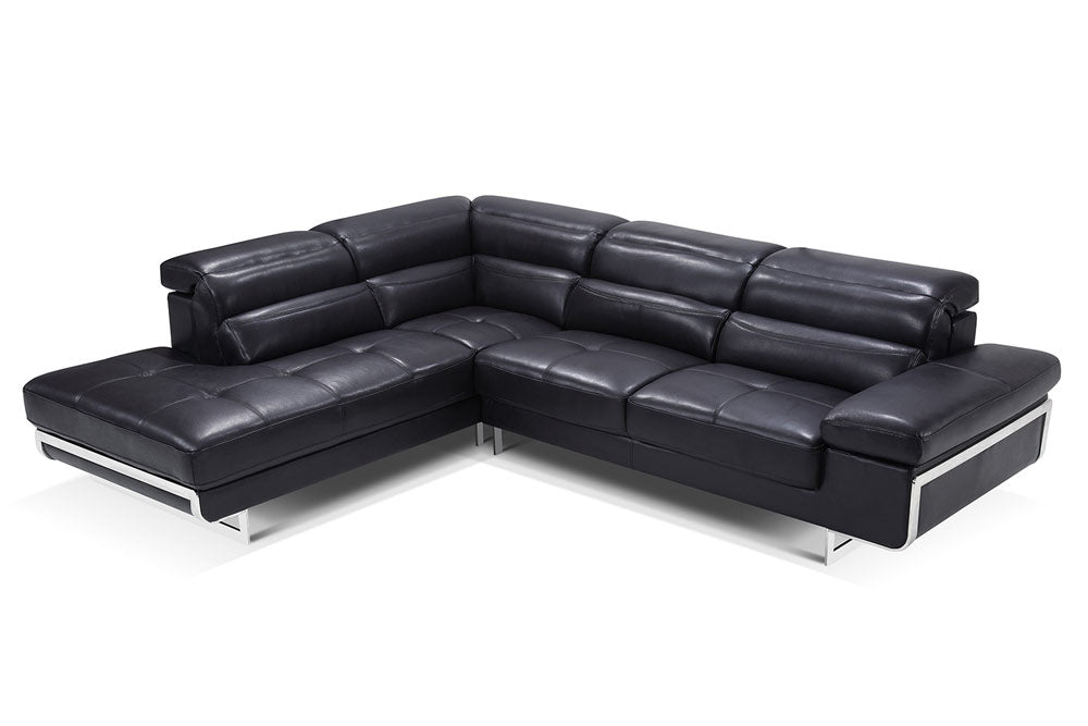 ESF Furniture - 2347 Sectional Left in Black - 2347SECTIONALLEFT ESF Furniture