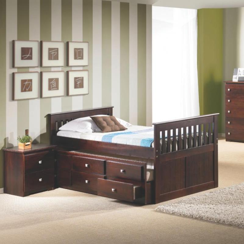 Donco Trading Company Kids Beds Trundle Bed 303TCP Donco Trading Company