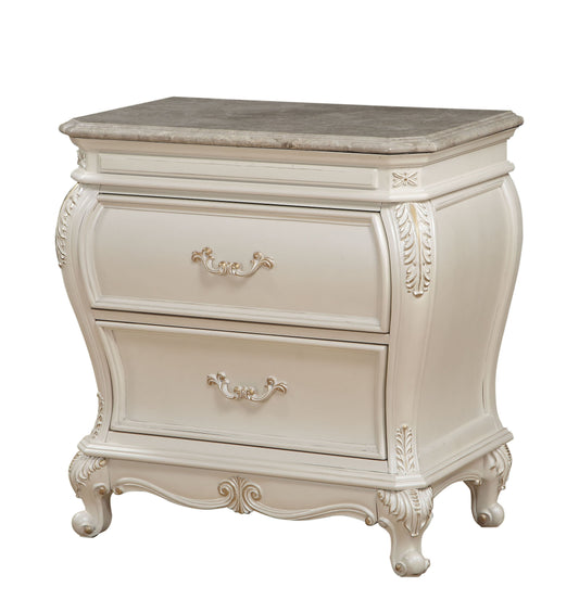 Chantelle Pearl White Nightstand ACME East