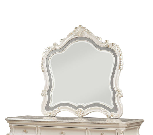 Chantelle Pearl White Mirror ACME East