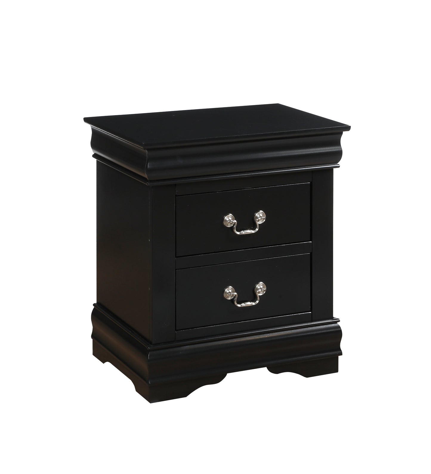 Louis Philippe Black Nightstand ACME East