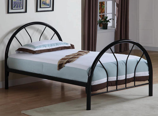 Transitional Black Twin Bed Coaster Z2 Premium