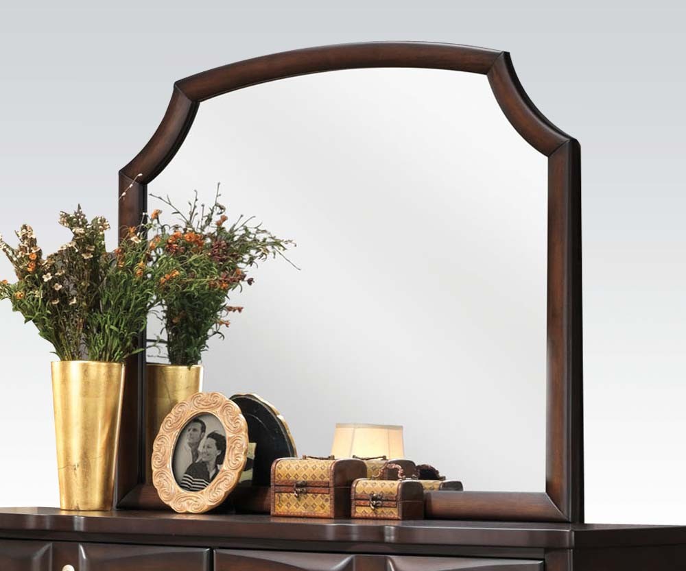 Acme Lancaster Landscape Mirror in Espresso 24574 ACME East