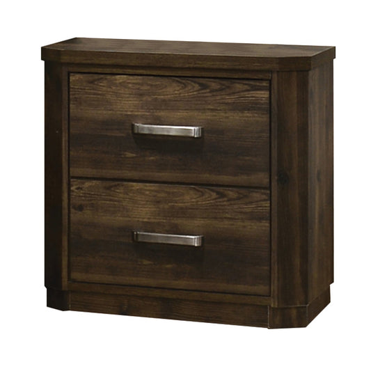 Elettra Rustic Walnut Nightstand ACME East