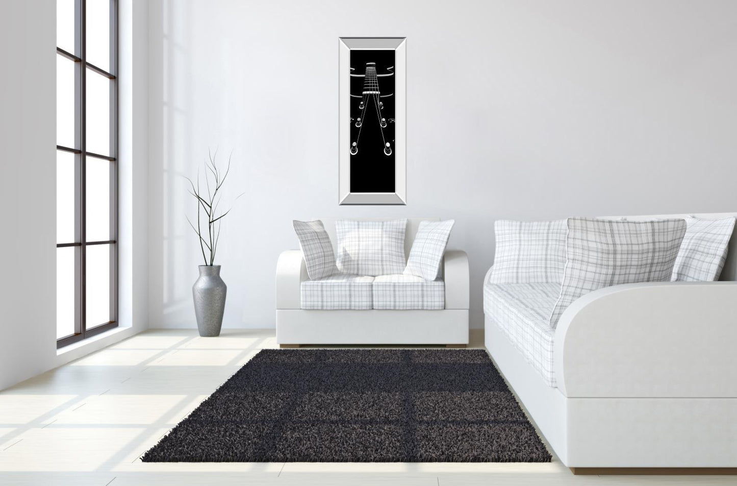 My New Baby- Simonsen By 1x - Mirrored Frame Wall Art - Black Classy Art