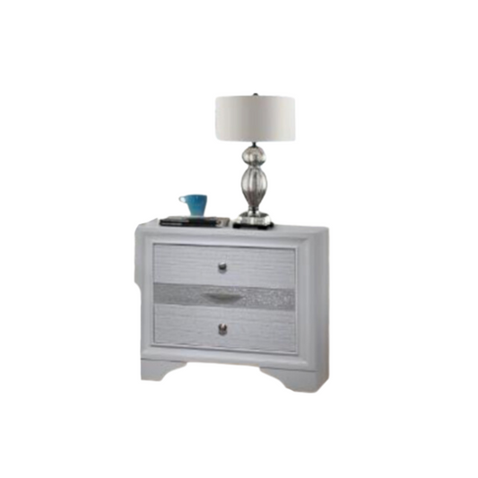 Sadeel White Nightstand