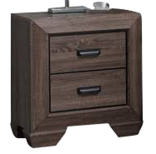 Acme Lyndon Nightstand in Weathered Gray Grain 26023 ACME East