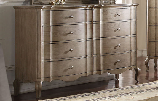 Acme Chelmsford Drawer Dresser in Antique Taupe 26055 ACME East