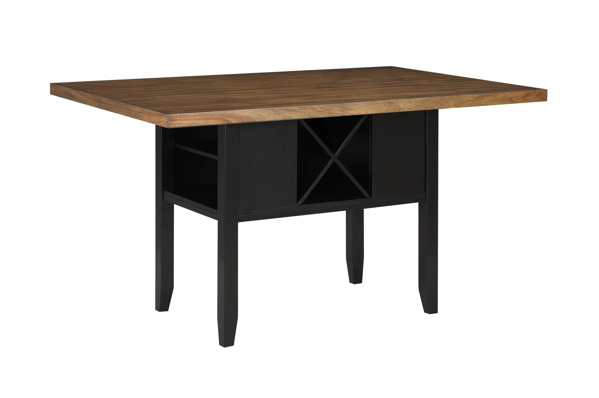 Dary Black/Brown Counter Height Dining Set Crown Mark