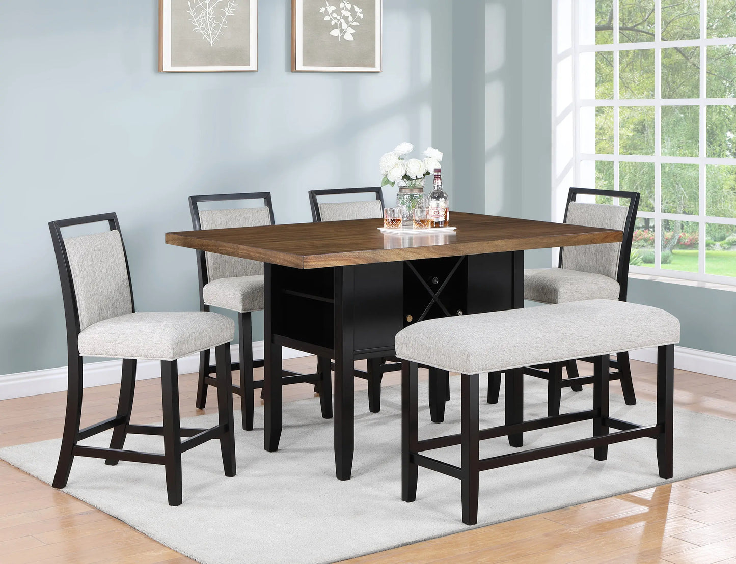 Dary Counter Height Dining Table Crown Mark