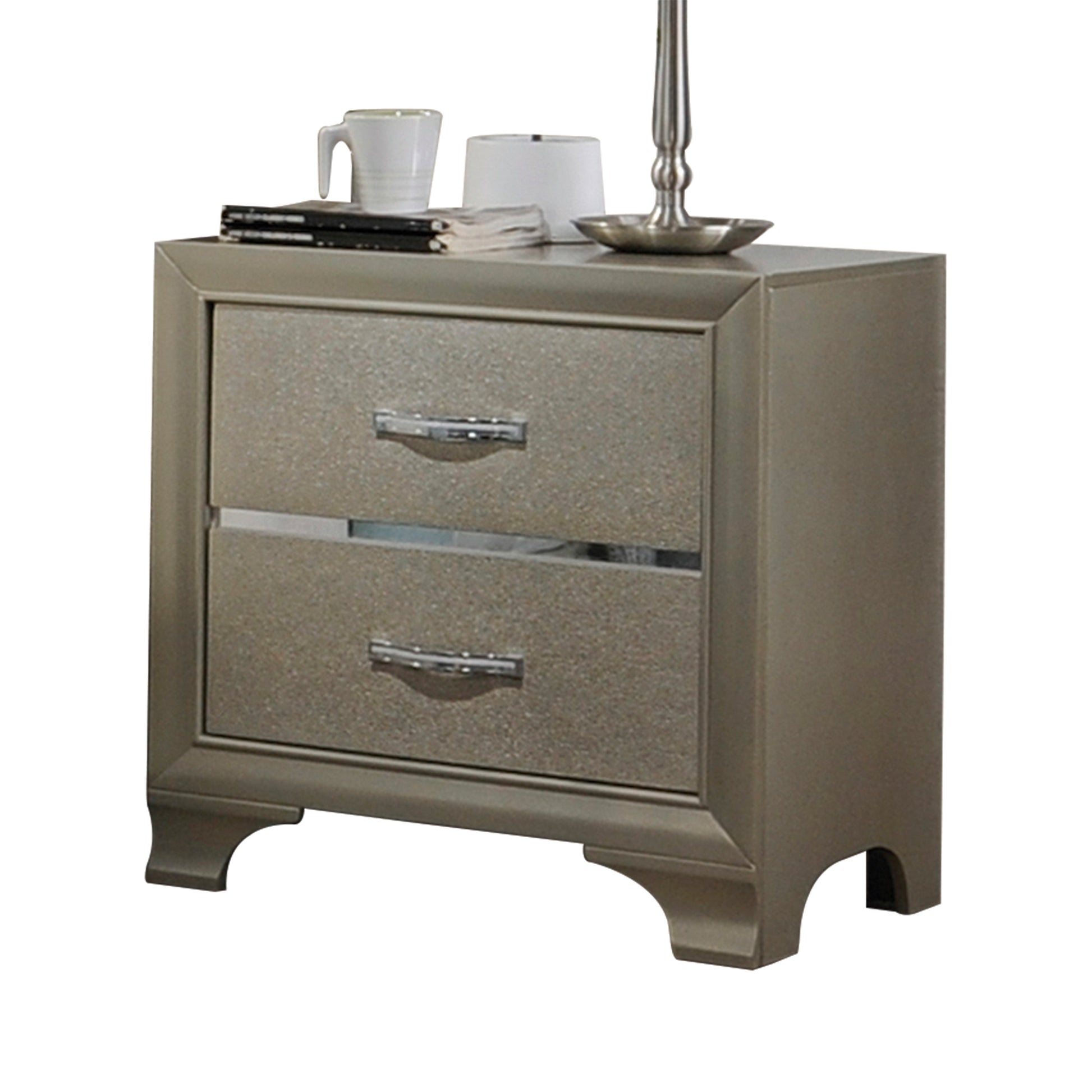 Carine Champagne Nightstand ACME East