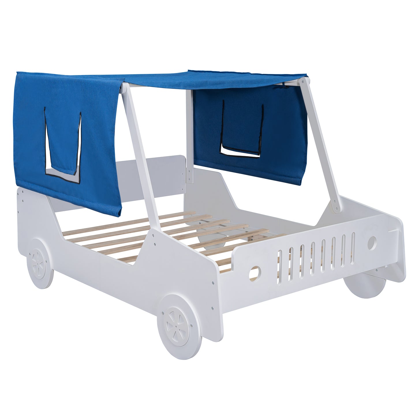 Full Size Car Shaped Bed with Tents,White House to Home Furnishings LLC