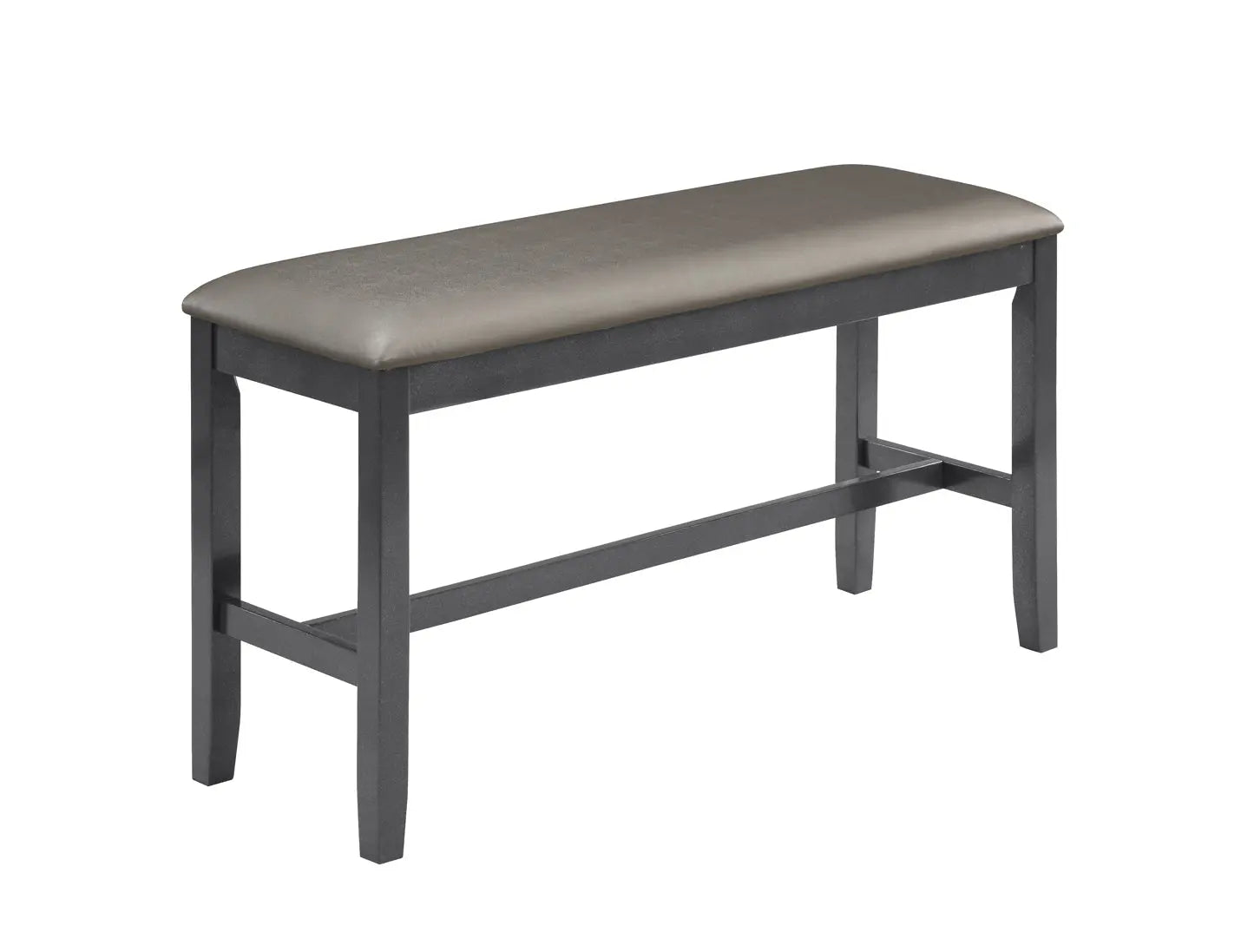 Bankston Gray Counter Height Dining Bench Crown Mark