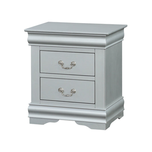 Louis Philippe Platinum Nightstand ACME East