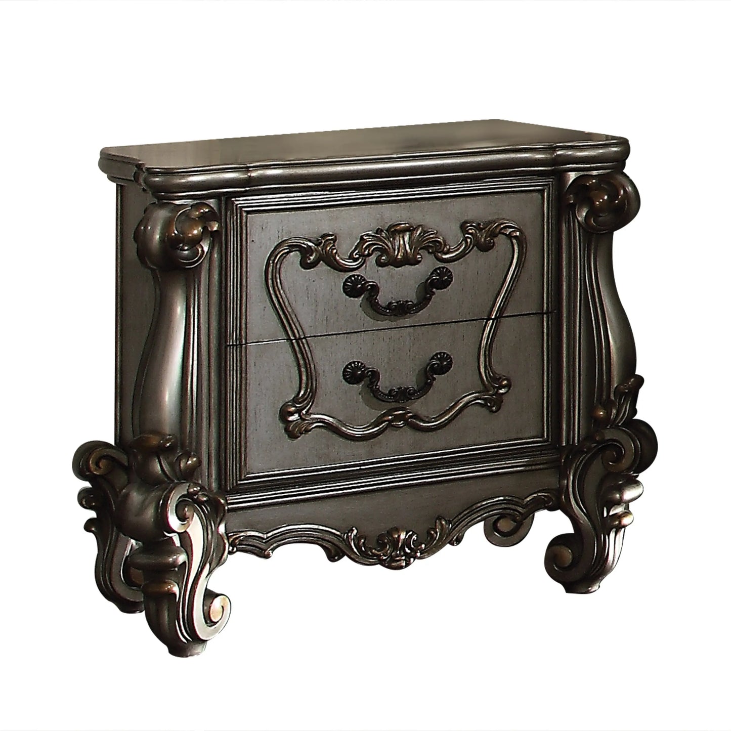 Versailles Antique Platinum Nightstand ACME East