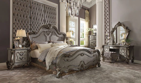 Versailles Antique Platinum Queen Bed ACME East