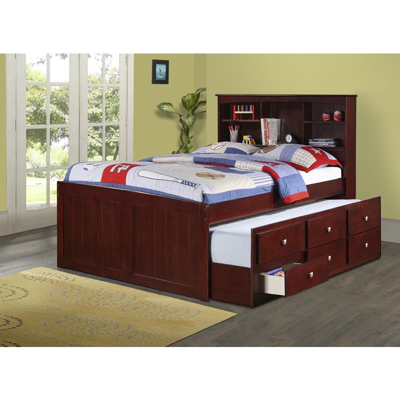 Donco Trading Company Kids Beds Bed 250TCP Cappuccino Donco Trading Company