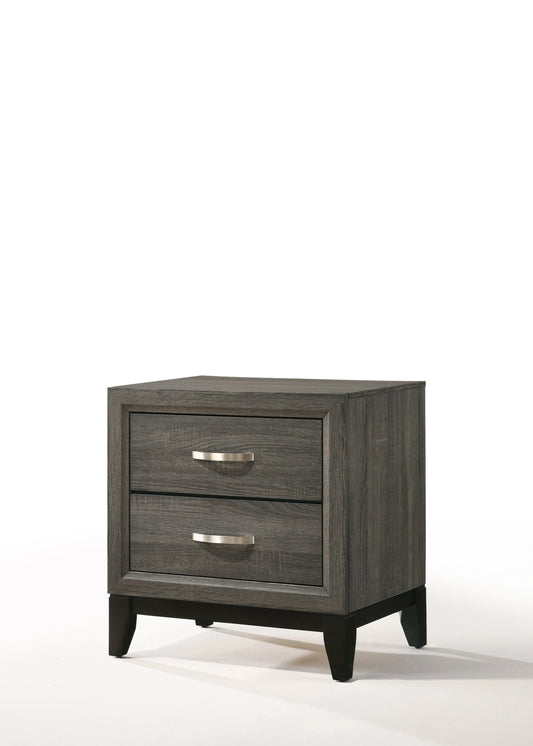 Valdemar Weathered Gray Nightstand ACME East