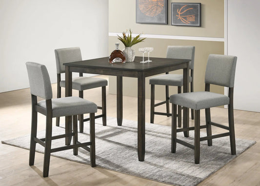 Derick Gray 5-Piece Counter Height Dining Set Crown Mark