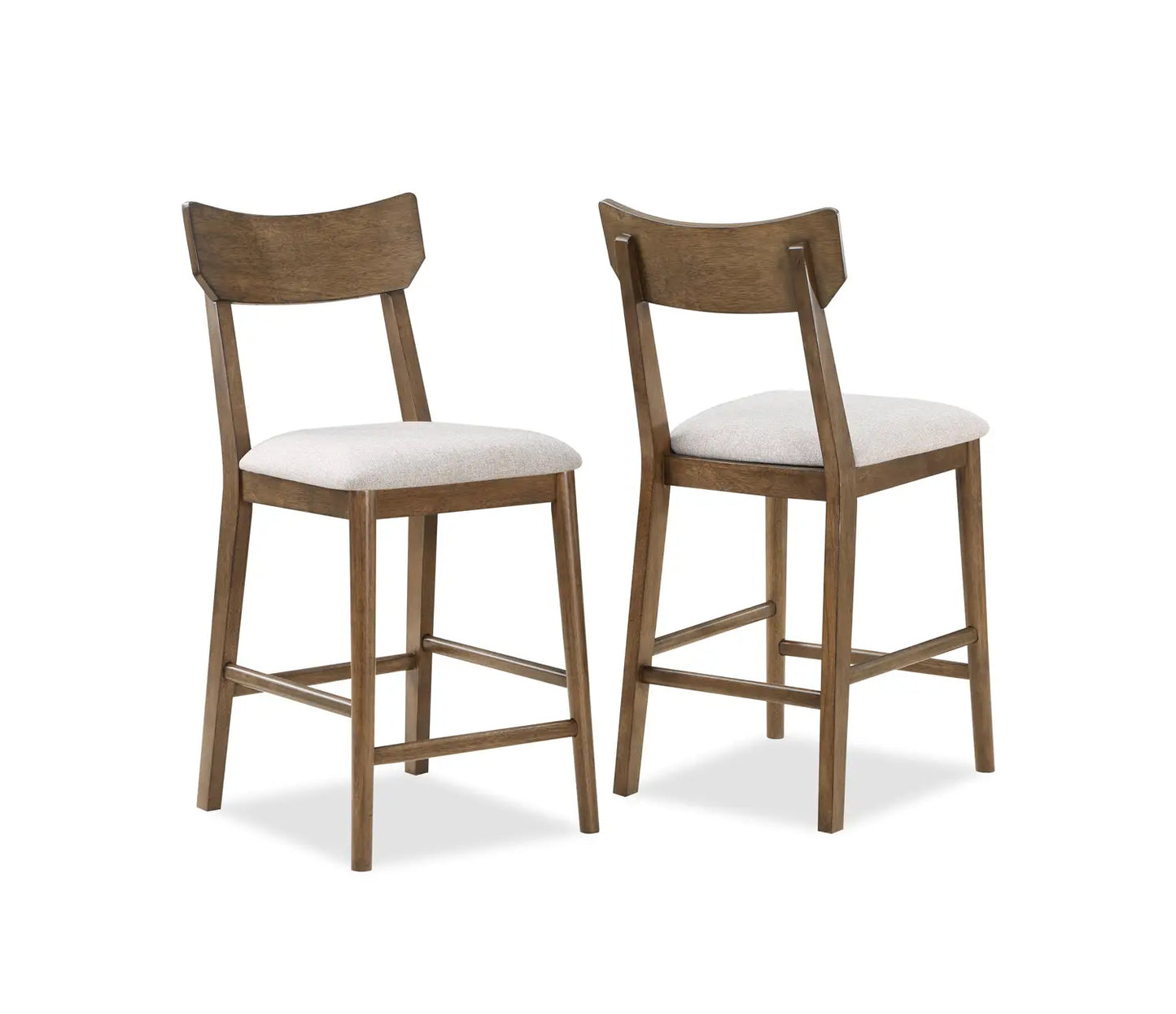 Weldon Brown Counter Height Chair, Set of 2 Crown Mark