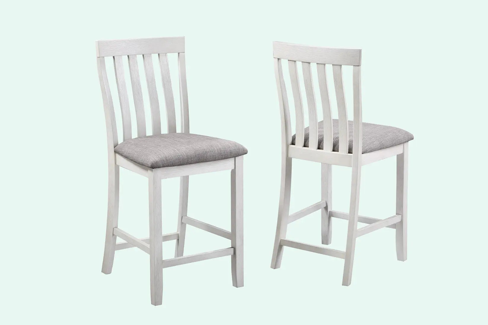 Nina Chalk/Gray Counter Height Chair, Set of 2 Crown Mark