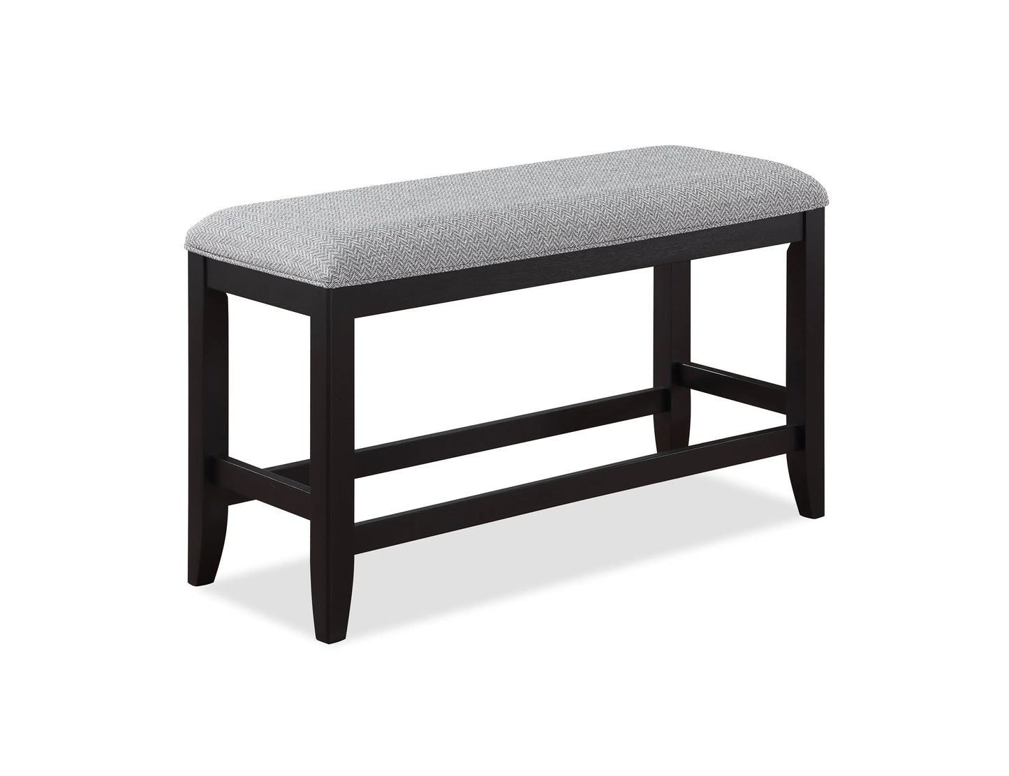 Frey Black/Gray Counter Height Dining Bench Crown Mark