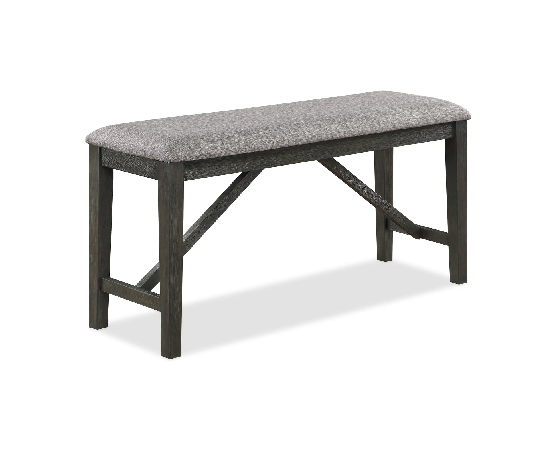 Rufus Gray Counter Height Dining Bench Crown Mark