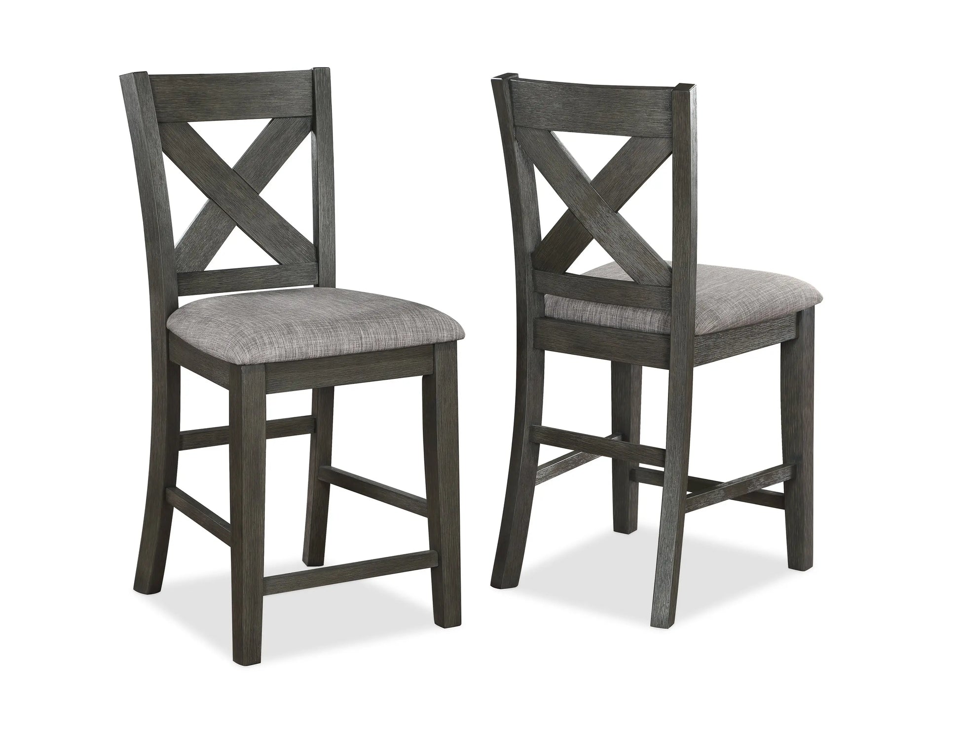 Rufus Gray Counter Height Dining Set Crown Mark