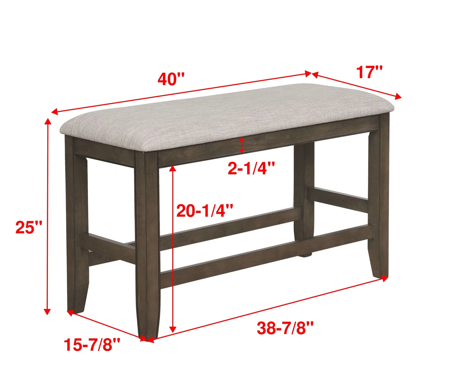 Fulton Gray Counter Height Dining Set Crown Mark