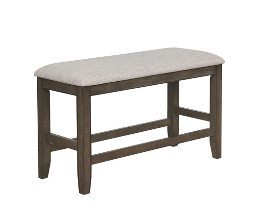 Fulton Gray Counter Height Dining Bench Crown Mark