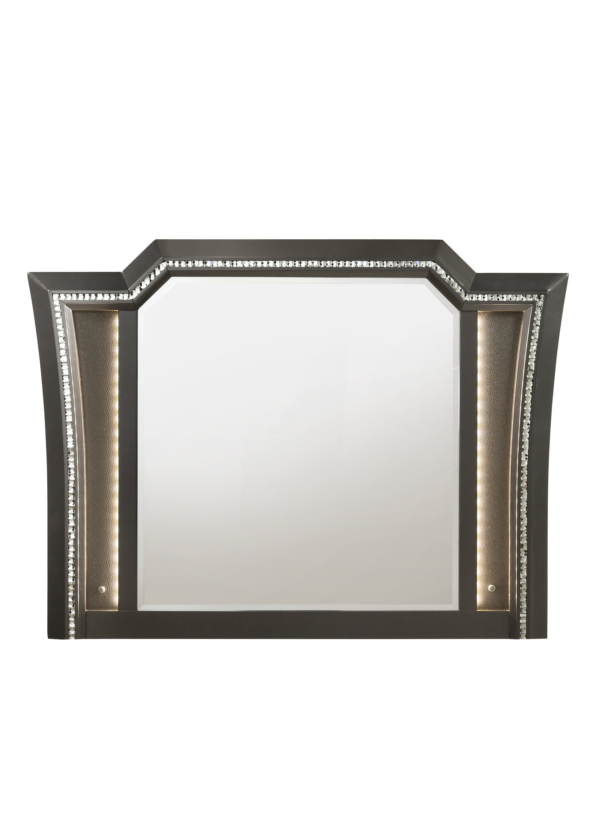 Kaitlyn Metallic Gray Mirror ACME East