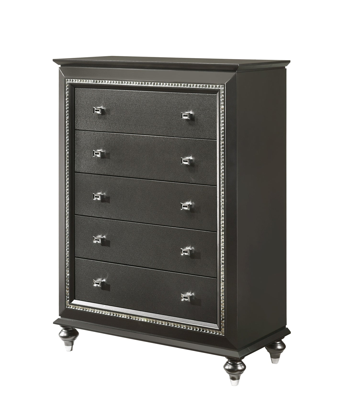 Kaitlyn Metallic Gray Chest ACME East