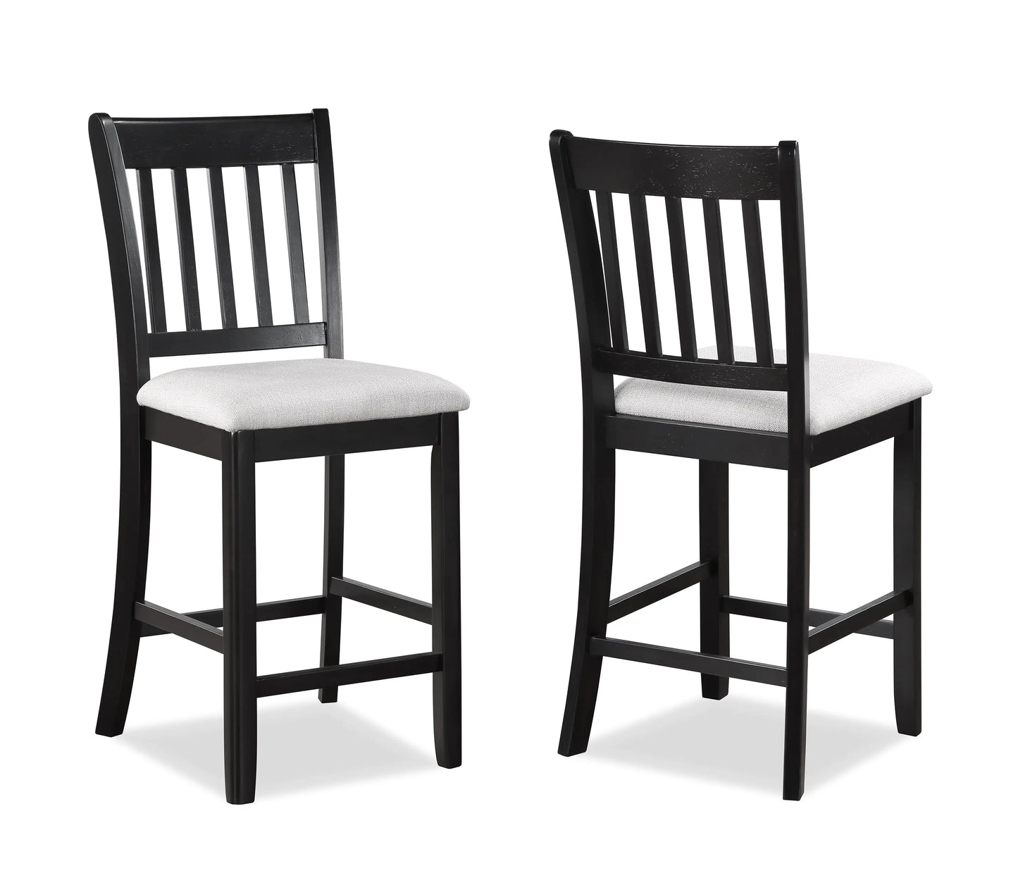 Salvador Black/White 5-Piece Counter Height Dining Set Crown Mark