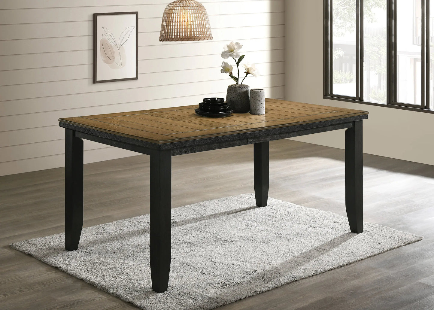 Bardstown Charcoal/Brown Counter Height Table Crown Mark