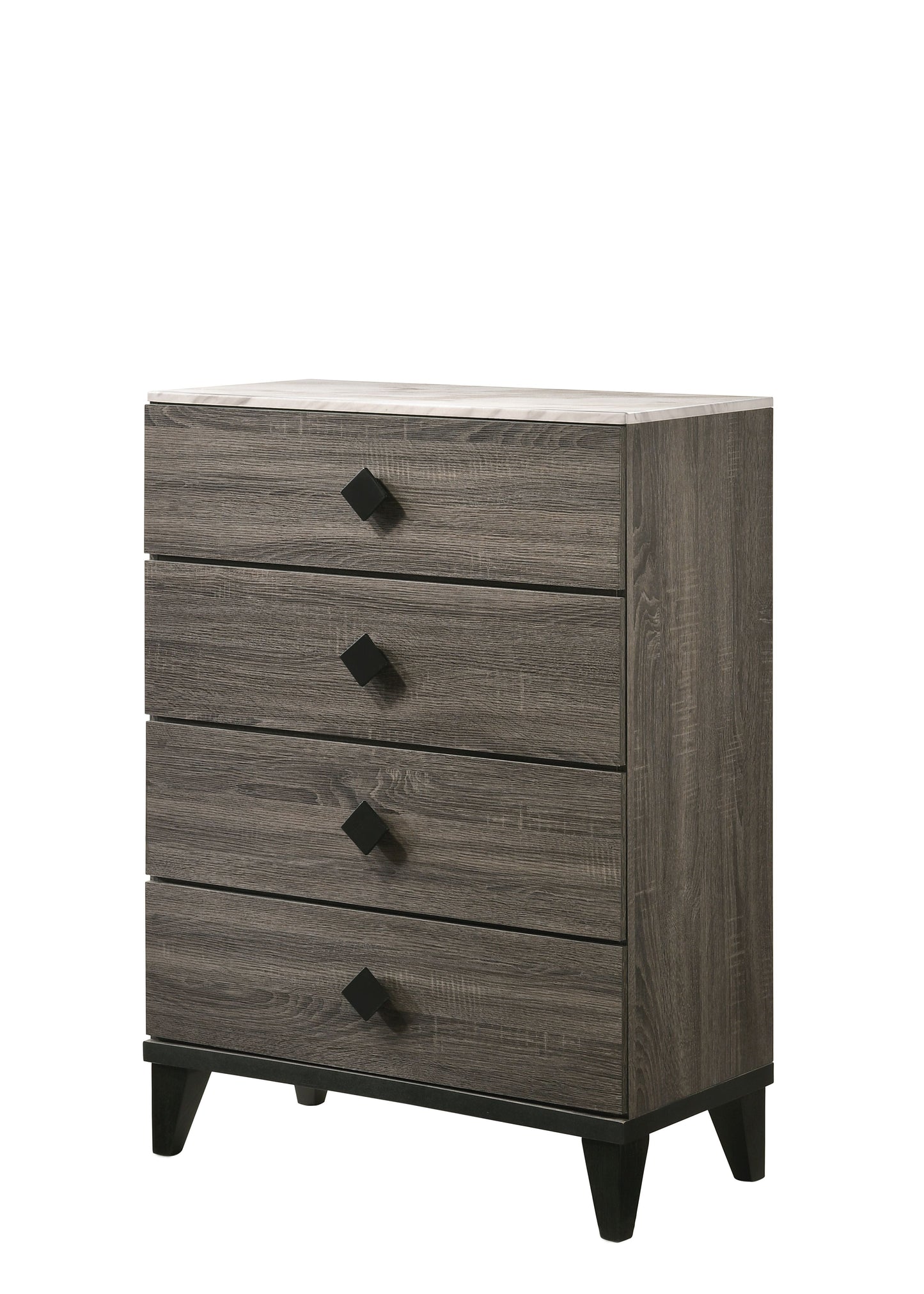 Avantika Faux Marble & Rustic Gray Oak Chest ACME East