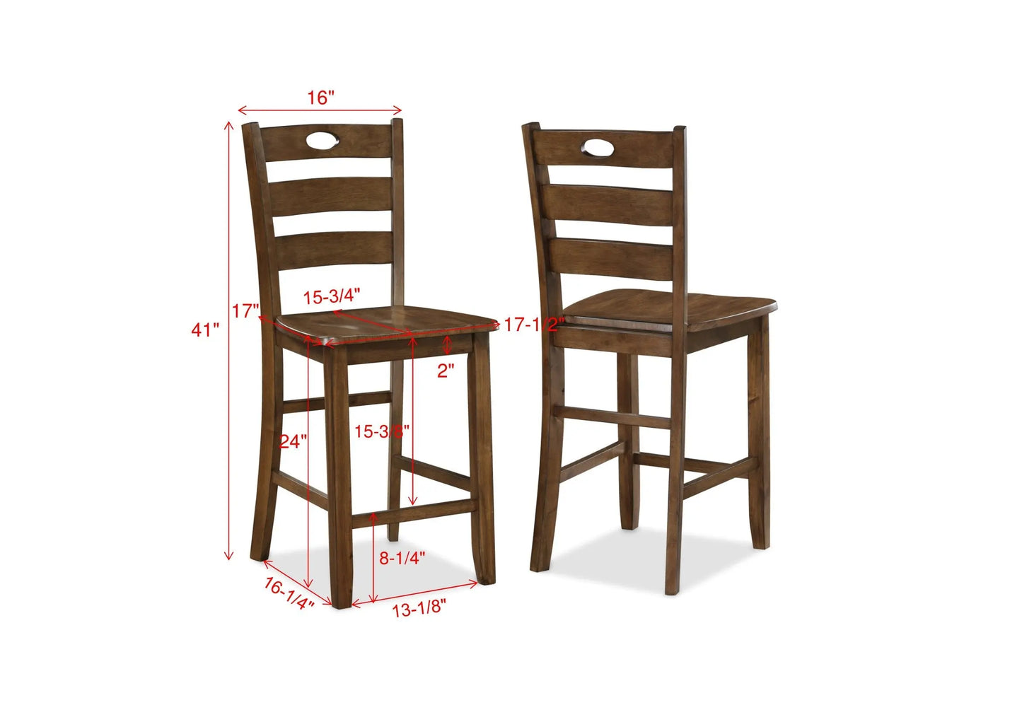 Ashborn  5-Piece Counter Height Dining Set Crown Mark