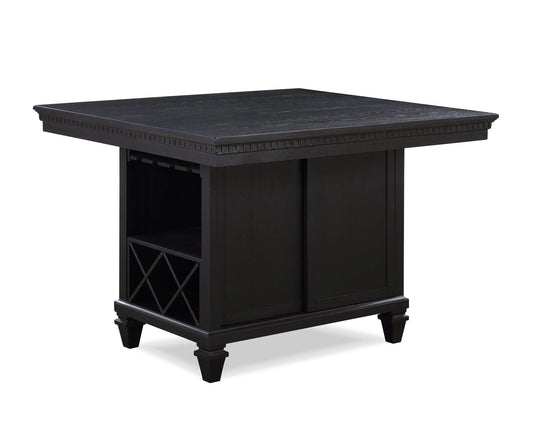 Regent Charcoal Black Counter Height Table Crown Mark